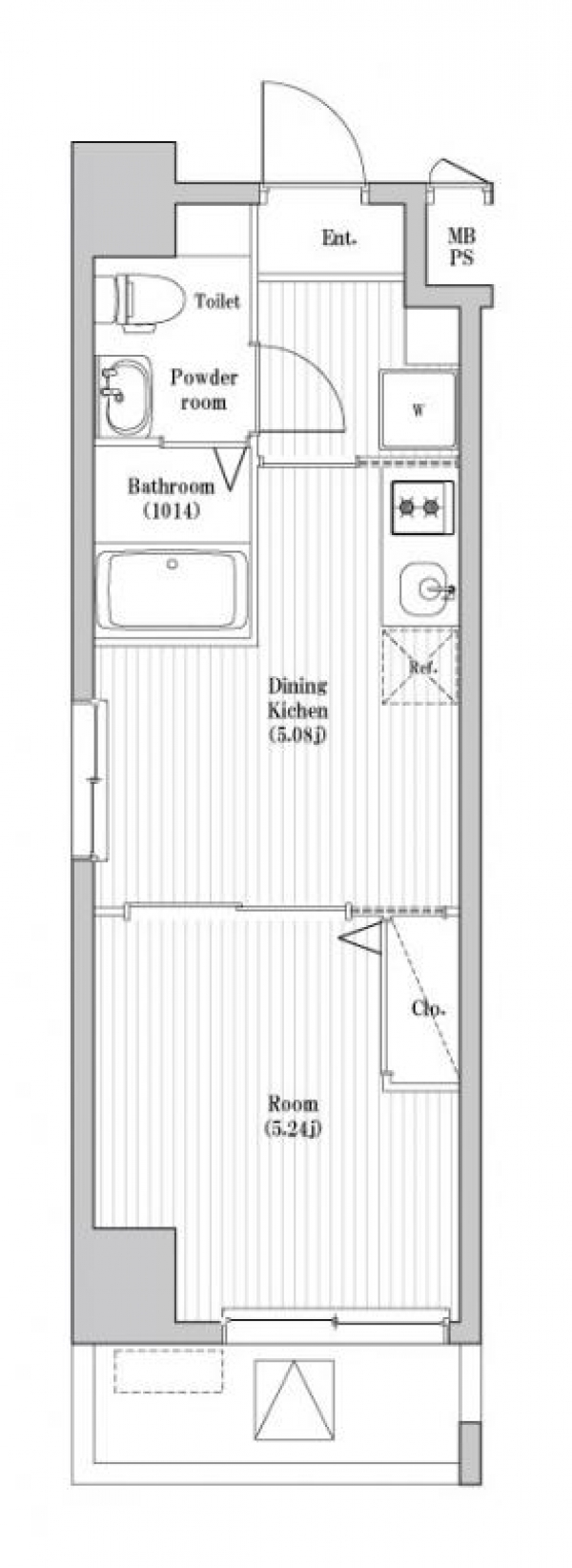 ペアパレス六町2号館_101_間取