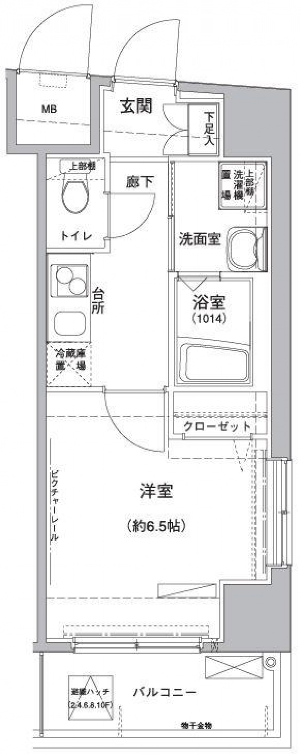 ロメック山手日暮里_808_間取