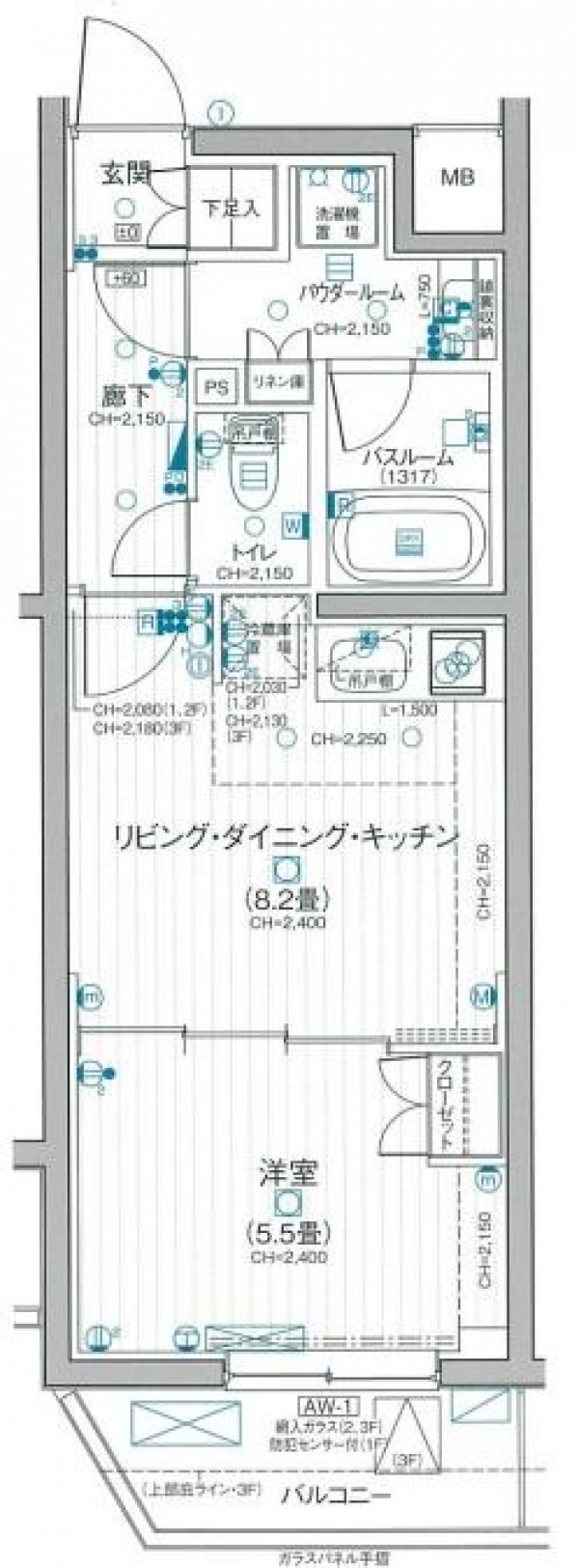 デュオステージ京成曳舟_105_間取